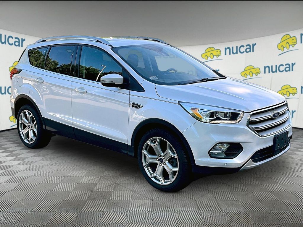 White Platinum Clearcoat Metallic 2019 Ford Escape SUV / Crossover All-Wheel Drive 6-Speed Automatic