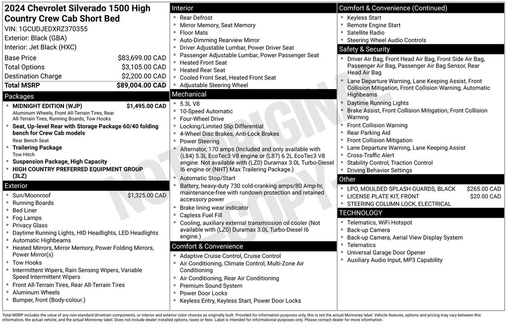 Used 2024 Black Chevrolet High Country image 27