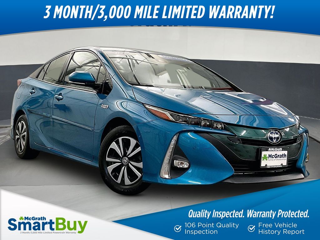 Blue 2017 Toyota Prius Prime Hatchback Front-Wheel Drive Continuously Variable Transmission