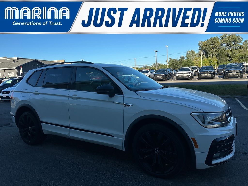 Pure White 2020 Volkswagen Tiguan SUV / Crossover All-Wheel Drive 8-Speed Automatic