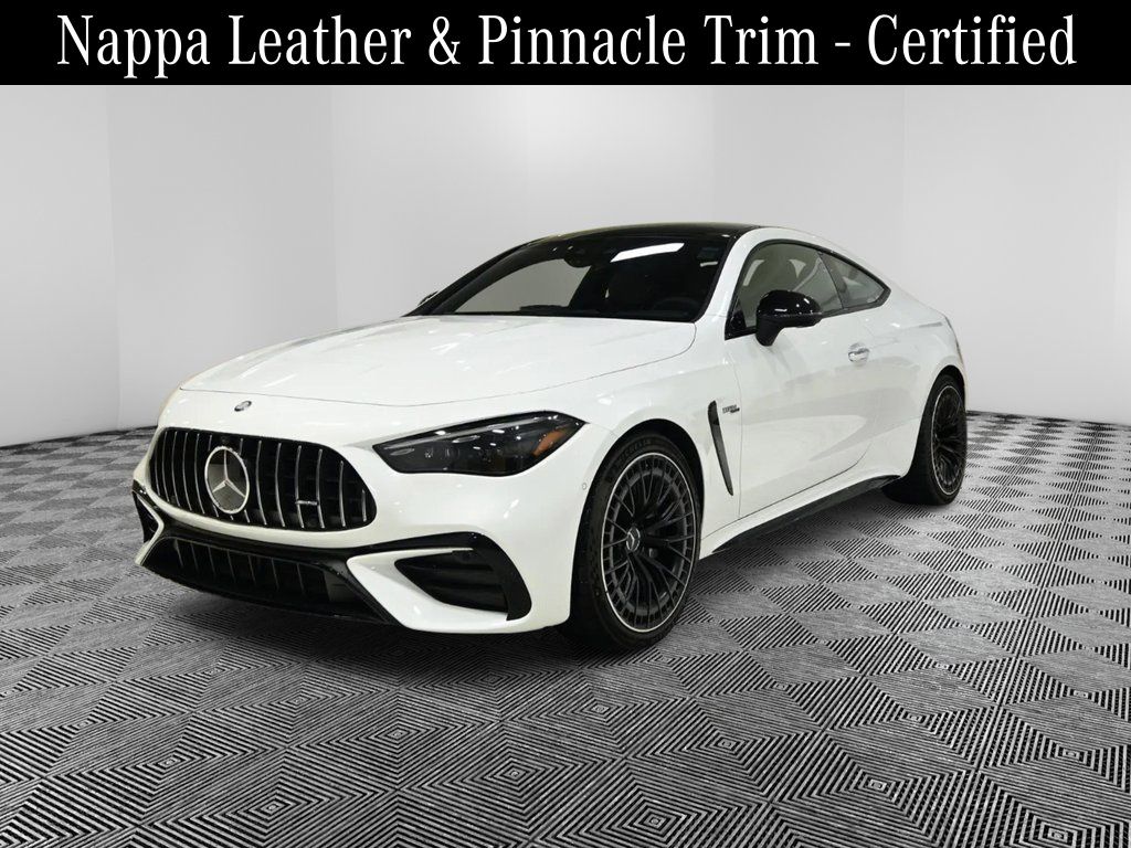 MANUFAKTUR Moonlight White Metallic 2026 Mercedes-Benz CLE AMG CLE 53 4MATIC Coupe All-Wheel Drive 9-Speed Automatic