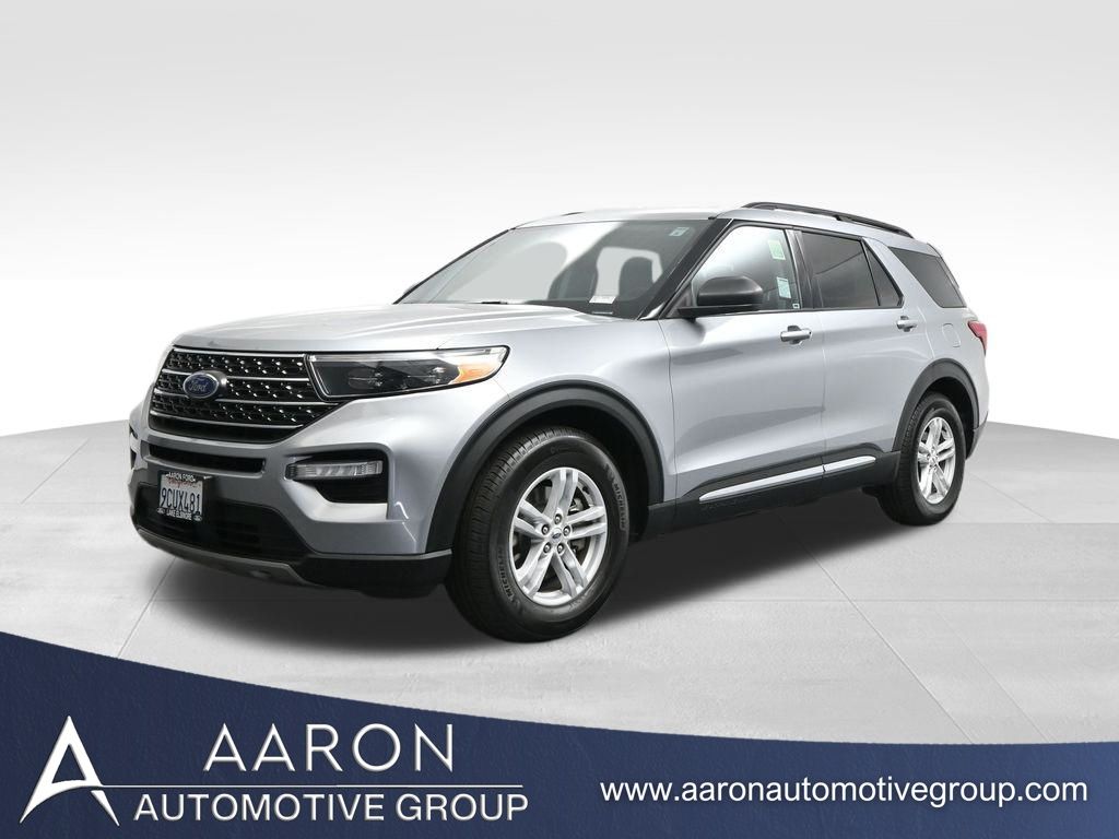 Silver Metallic 2022 Ford Explorer XLT RWD SUV / Crossover Rear-Wheel Drive Automatic