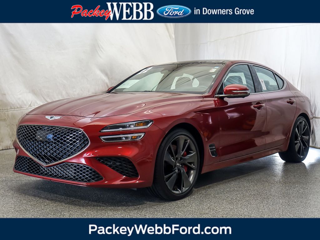 Havana Red 2022 Genesis G70 Sedan Rear-Wheel Drive 8-Speed Automatic