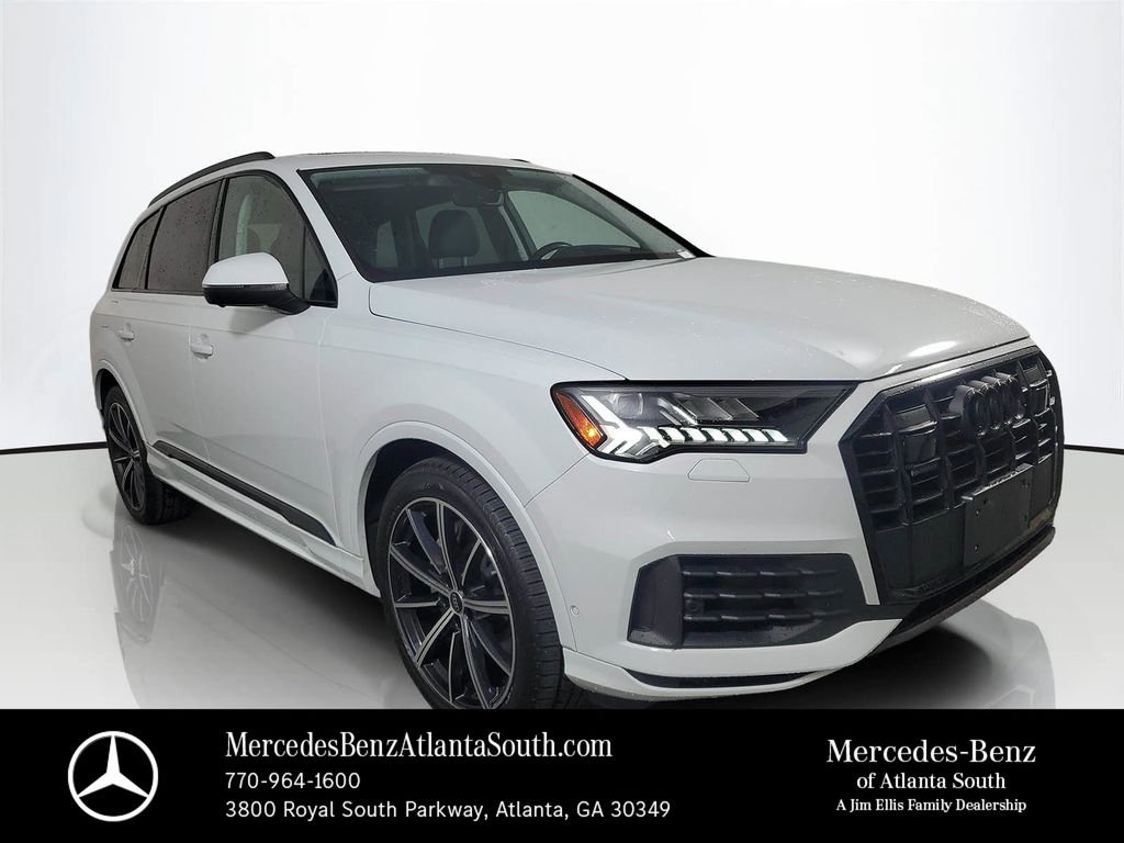 Glacier White Metallic 2024 Audi Q7 SUV / Crossover All-Wheel Drive Automatic