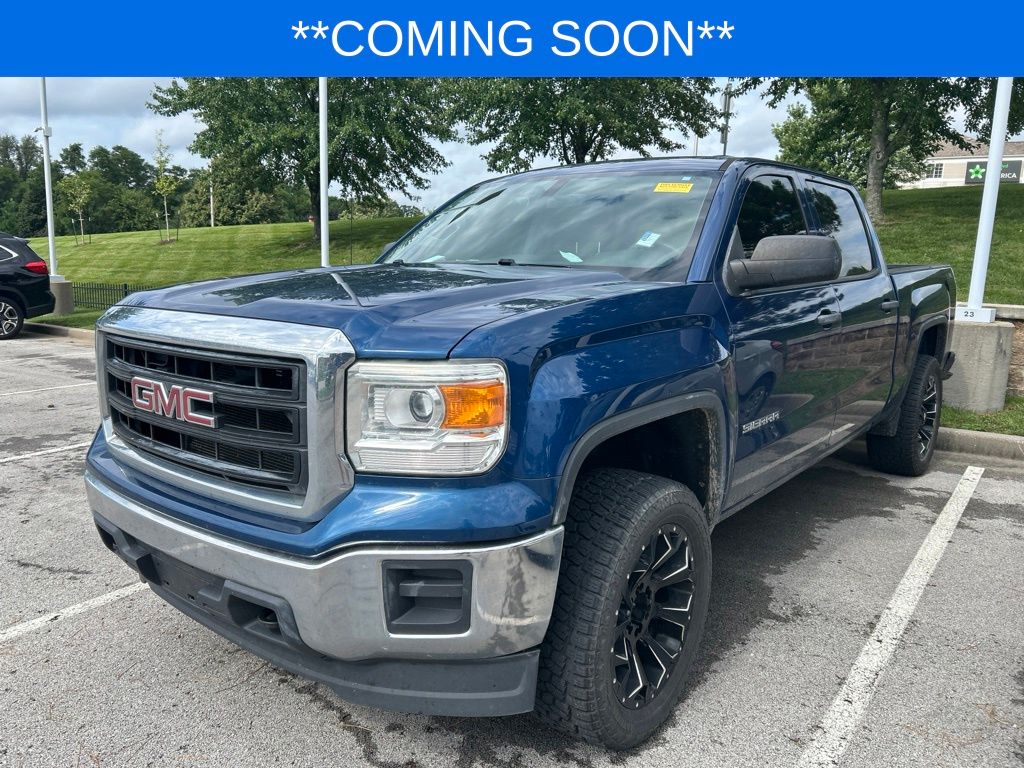 Stone Blue Metallic 2015 GMC Sierra 1500 Pickup Truck Four-Wheel Drive 6-Speed Automatic Overdrive