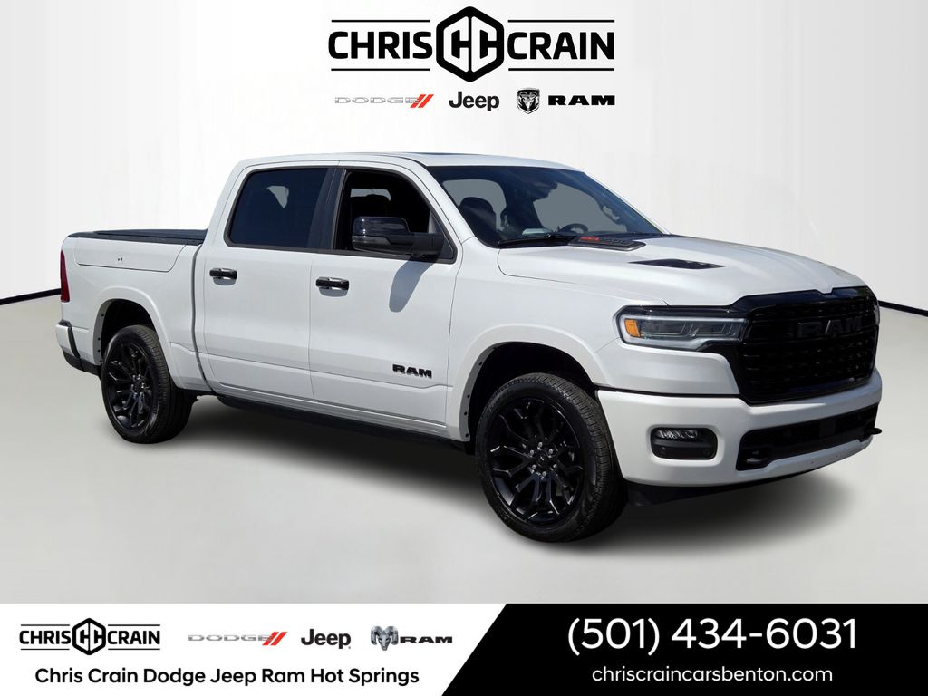 Ivory White 2026 RAM 1500 Pickup Truck Four-Wheel Drive 8-Speed Automatic