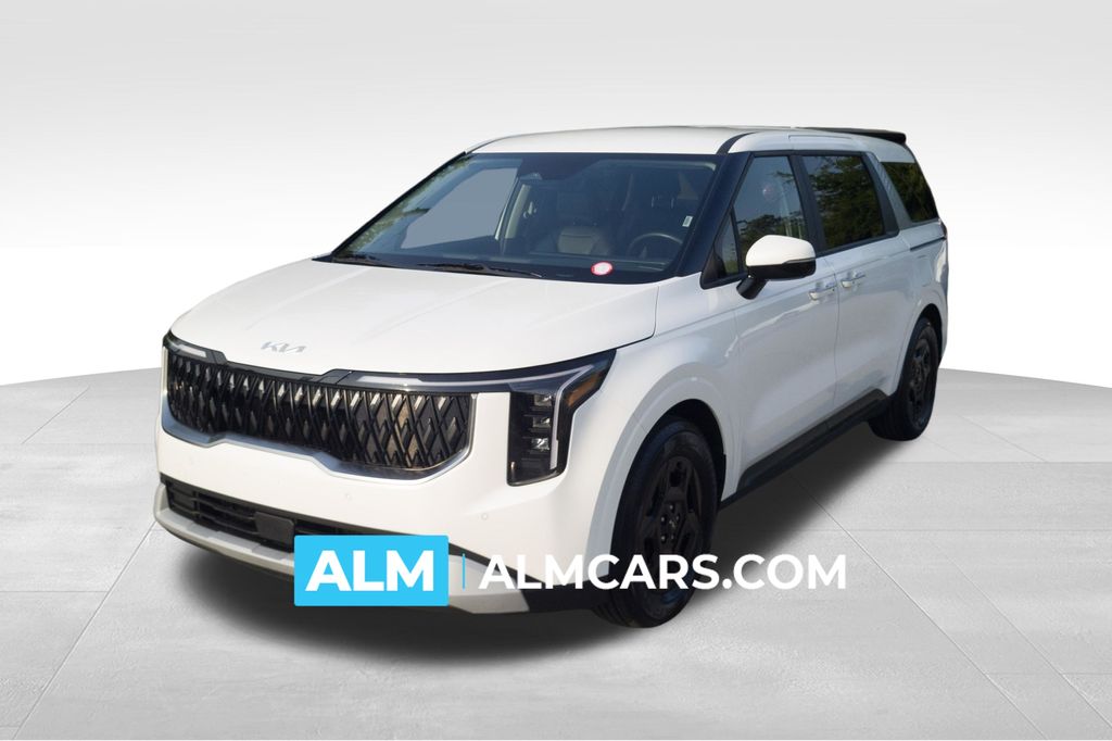 Snow White Pearl 2025 Kia Carnival LXS FWD Minivan Front-Wheel Drive 8-Speed Automatic