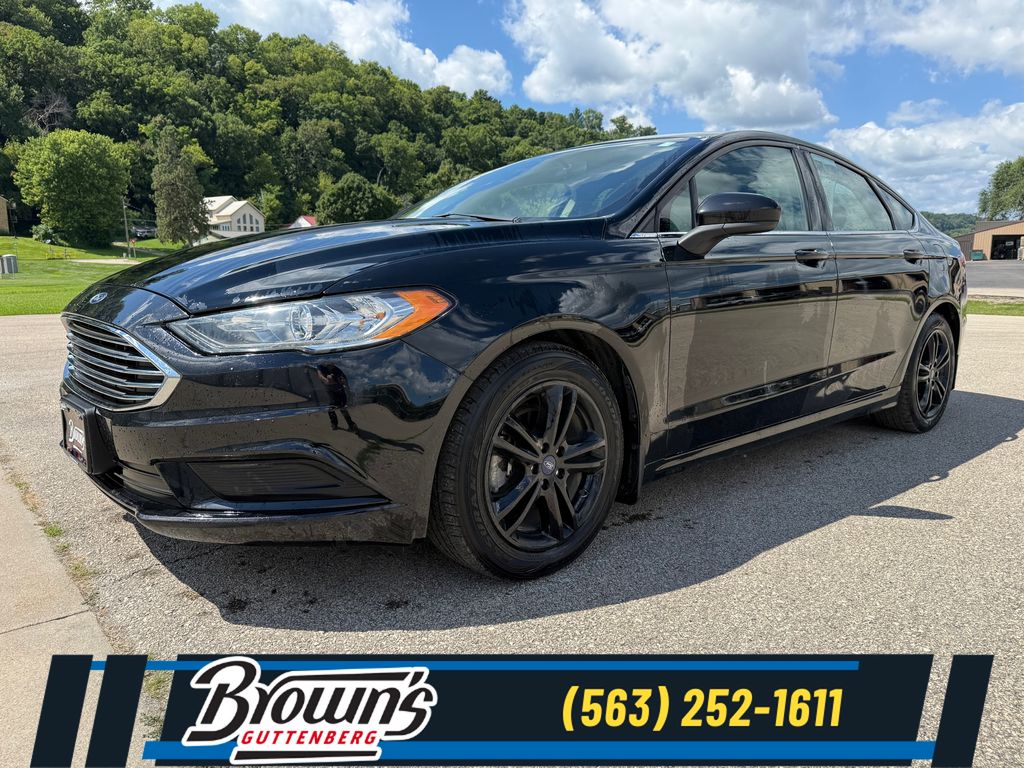 Shadow Black 2018 Ford Fusion Sedan Front-Wheel Drive 6-Speed Automatic