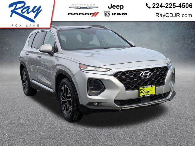 Silver 2019 Hyundai Santa Fe 2.0T Ultimate AWD SUV / Crossover All-Wheel Drive 8-Speed Automatic