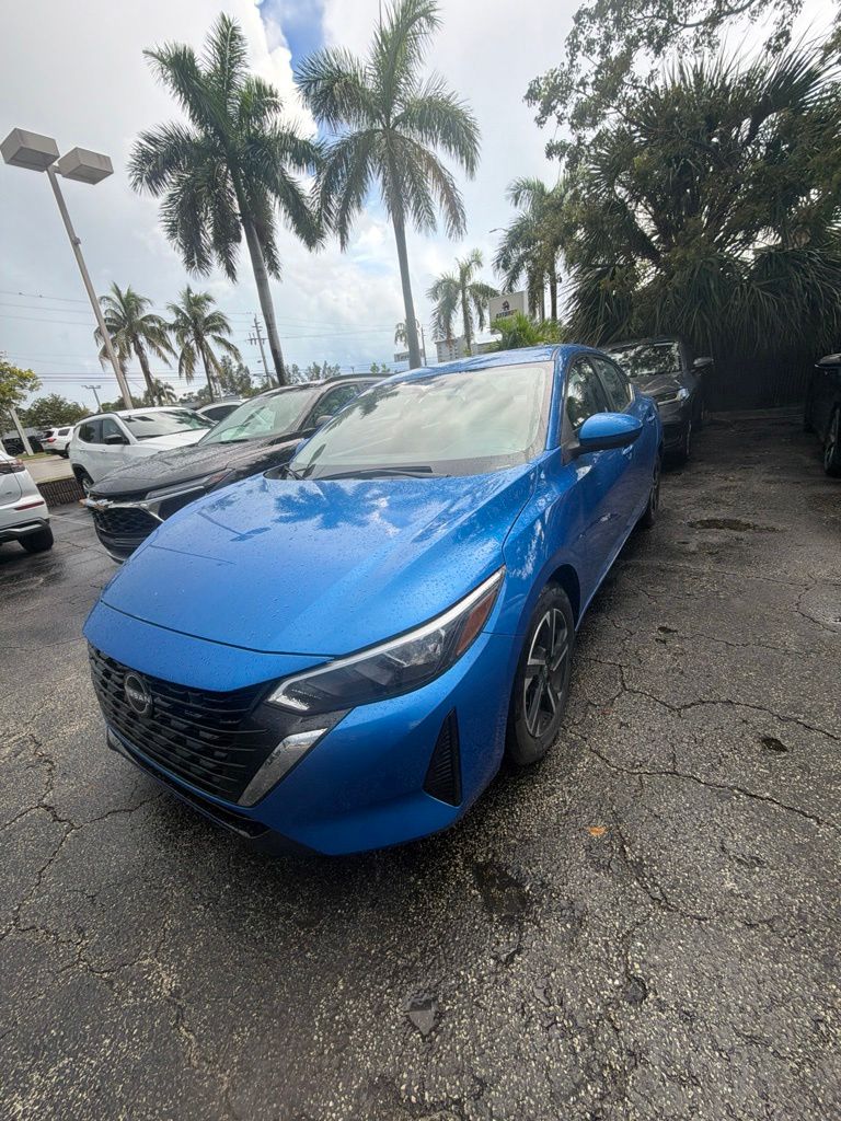 Electric Blue Metallic 2025 Nissan Sentra Sedan Front-Wheel Drive Continuously Variable Transmission