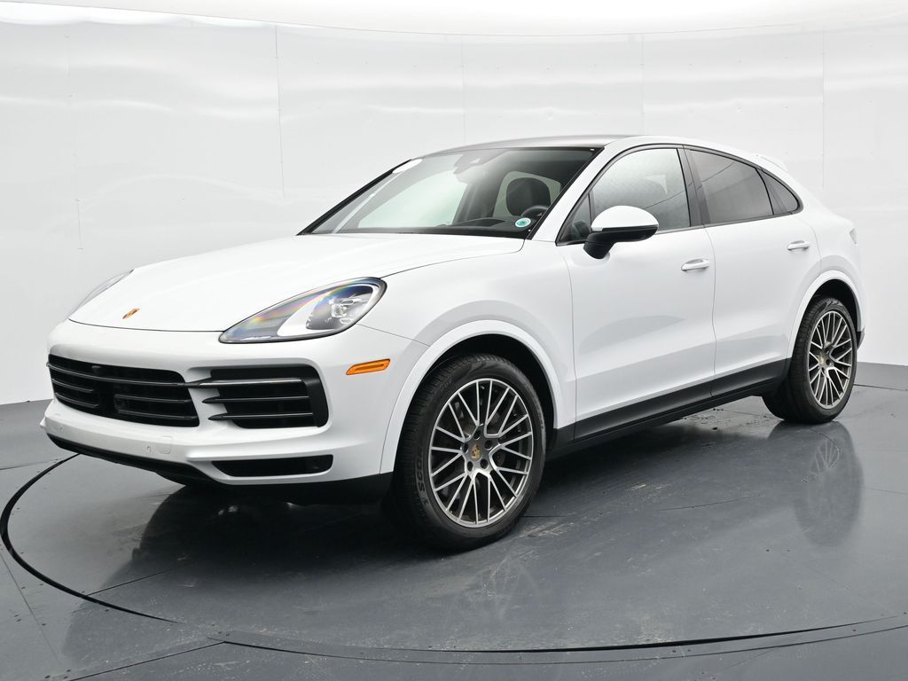 Carrara White Metallic 2022 Porsche Cayenne Coupe Platinum Edition AWD Coupe All-Wheel Drive 8-Speed Automatic