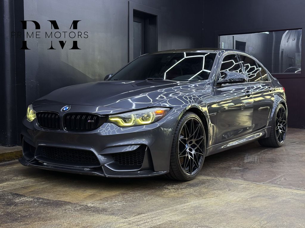 Mineral Gray Metallic 2018 BMW M3 Sedan Rear-Wheel Drive 7-Speed Automatic