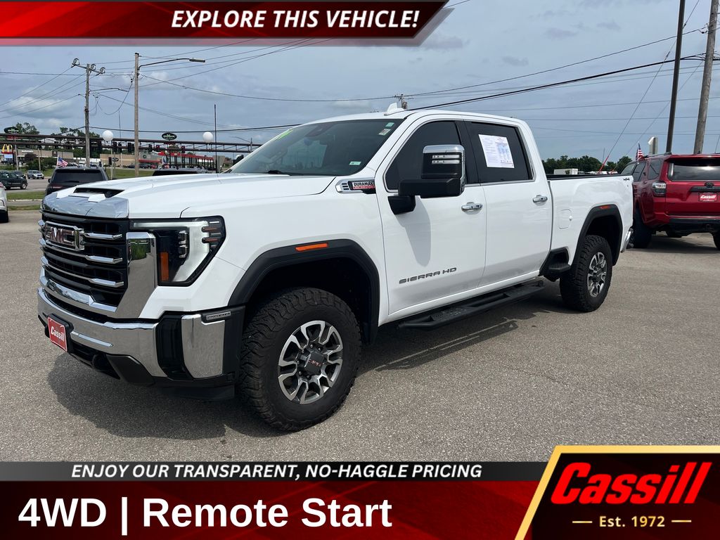 Summit White 2024 GMC Sierra 2500HD Pickup Truck Four-Wheel Drive Automatic