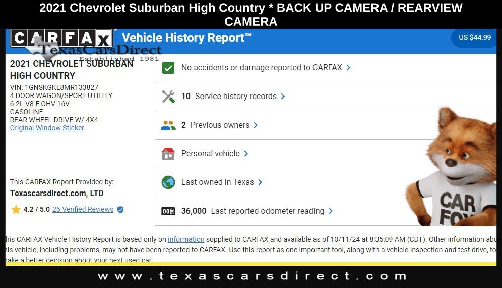 2021 Chevrolet Suburban High Country 11