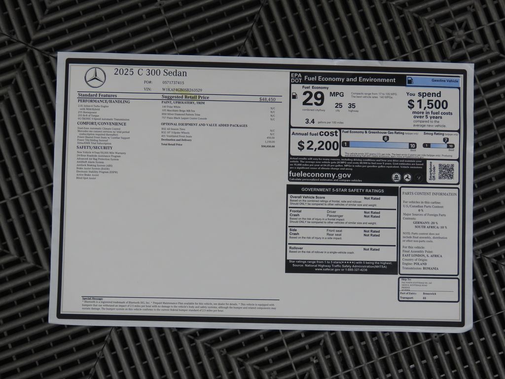2025 Mercedes-Benz C-Class C 300 9