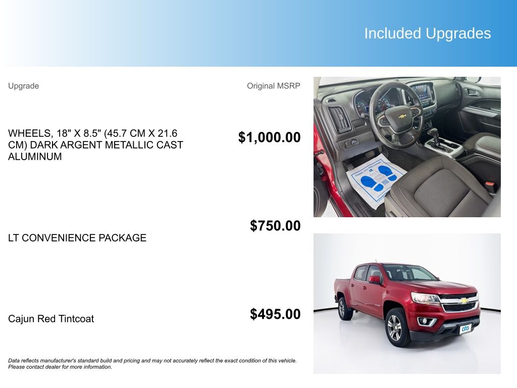 Used Car 2018 Chevrolet Colorado  Lt For Sale Under $25,000 In Austin, Texas