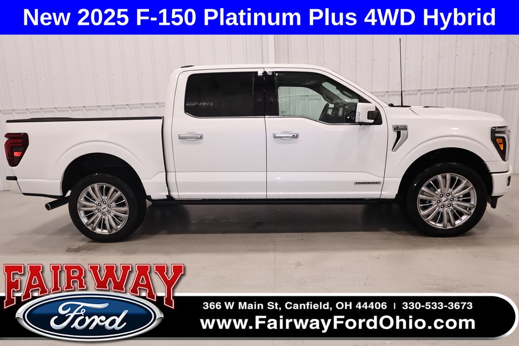 Star White Metallic Tri-Coat 2025 Ford F-150 Pickup Truck Four-Wheel Drive Automatic