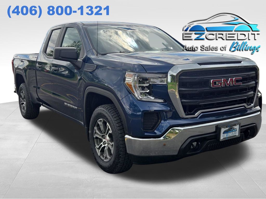 Pacific Blue Metallic 2020 GMC Sierra 1500 Double Cab 4WD Pickup Truck Four-Wheel Drive 6-Speed Automatic