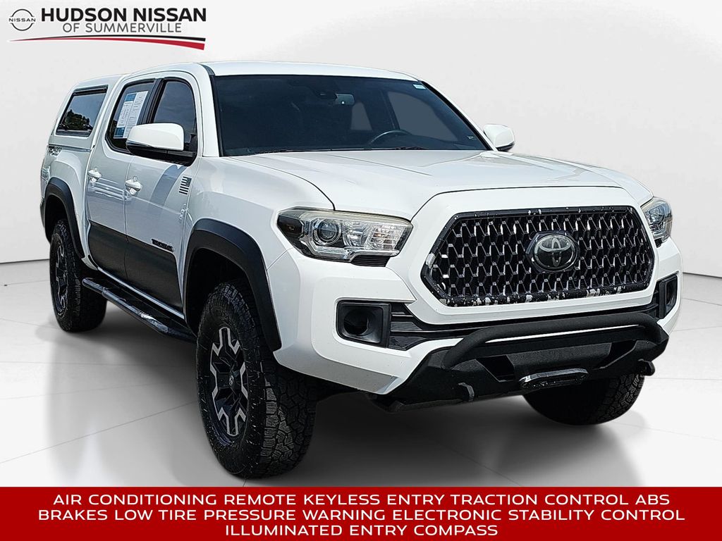 Super White 2018 Toyota Tacoma TRD Off Road Double Cab 4WD Pickup Truck Four-Wheel Drive 6-Speed Automatic