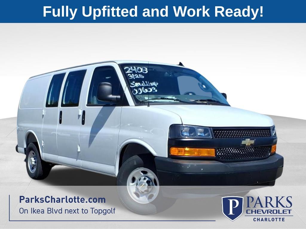 Summit White 2025 Chevrolet Express Cargo Van Rear-Wheel Drive 8-Speed Automatic Overdrive