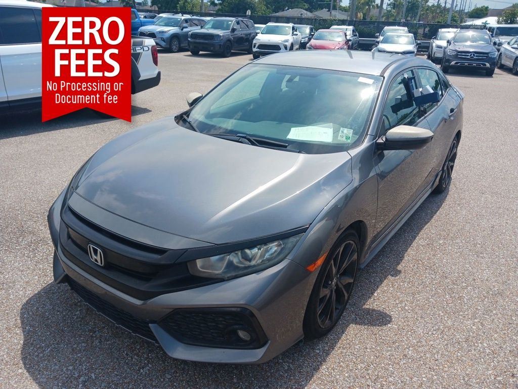 Gray (Modern Steel Metallic) 2018 Honda Civic Hatchback Hatchback Front-Wheel Drive 6-Speed Manual