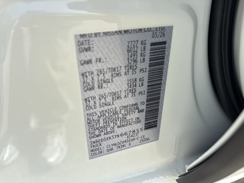 New 2026 Nissan Frontier Truck