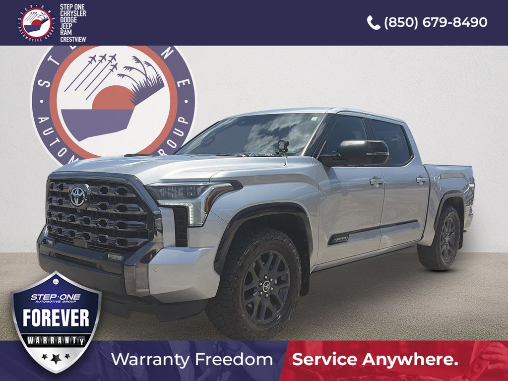 Celestial Silver Metallic 2023 Toyota Tundra Hybrid Pickup Truck Four-Wheel Drive Automatic