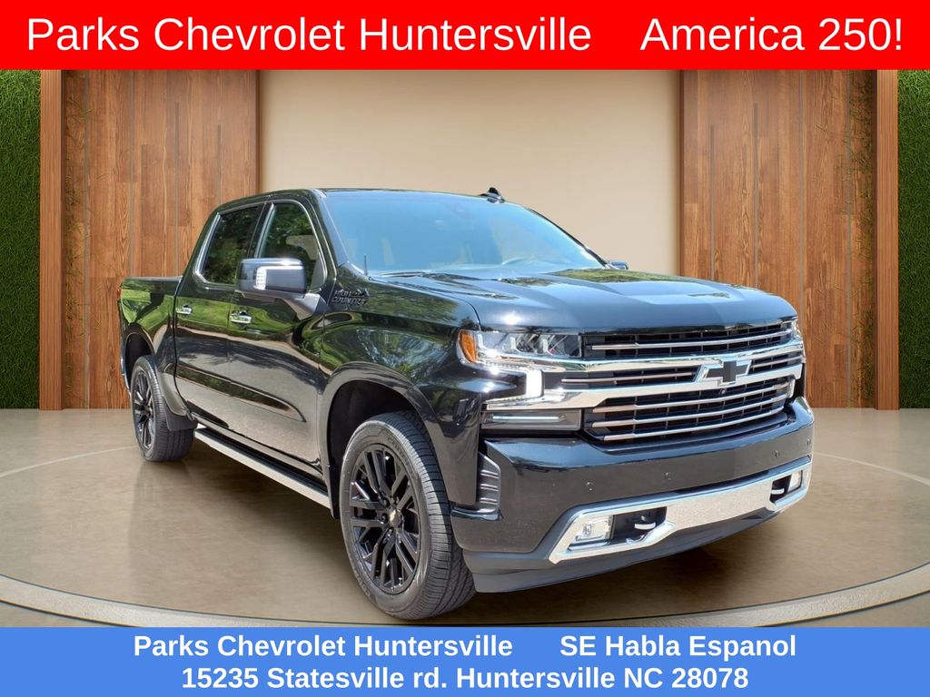 Black 2022 Chevrolet Silverado 1500 Pickup Truck Four-Wheel Drive Automatic