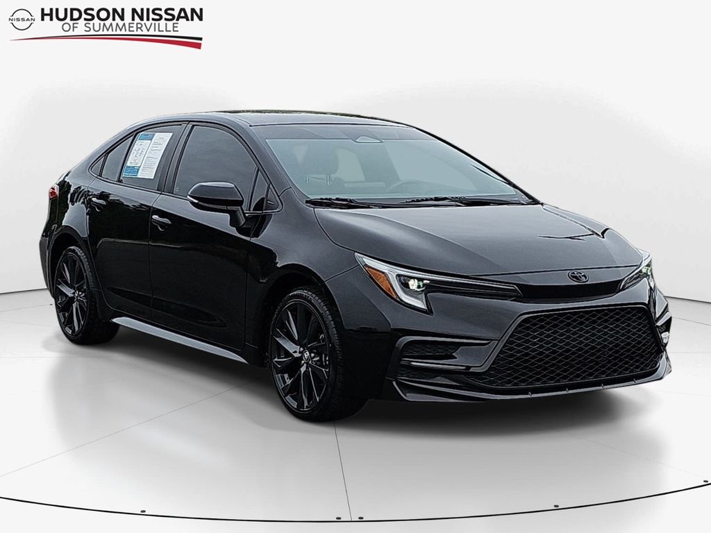 Midnight Black Metallic 2024 Toyota Corolla SE FWD Sedan Front-Wheel Drive Continuously Variable Transmission