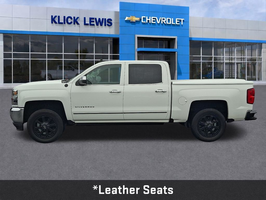 2018 Chevrolet Silverado 1500 LTZ White at Phil Fitts Ford