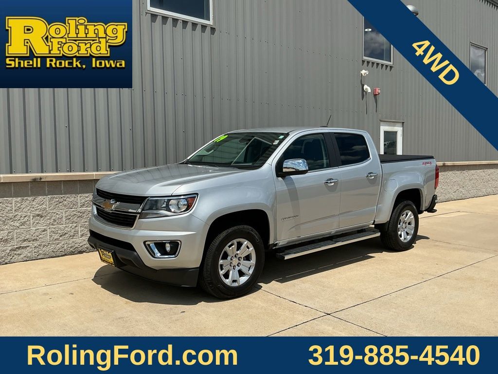 Silver Ice Metallic 2019 Chevrolet Colorado Pickup Truck Four-Wheel Drive 8-Speed Automatic