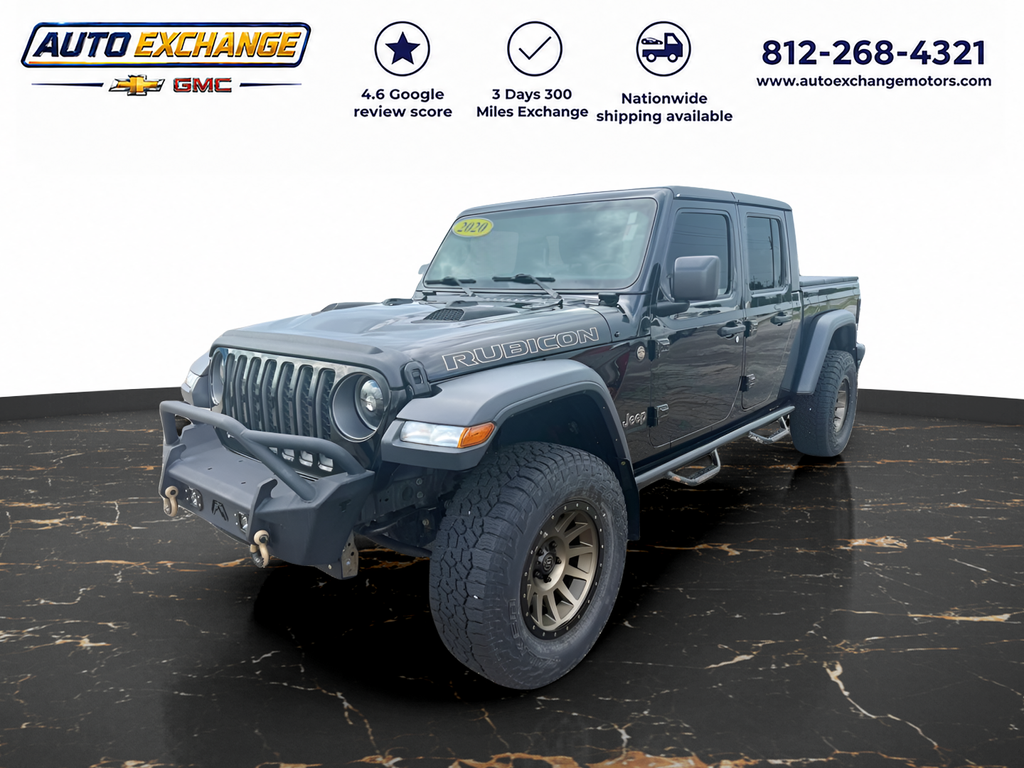 Black Clearcoat 2020 Jeep Gladiator Pickup Truck Four-Wheel Drive 8-Speed Automatic