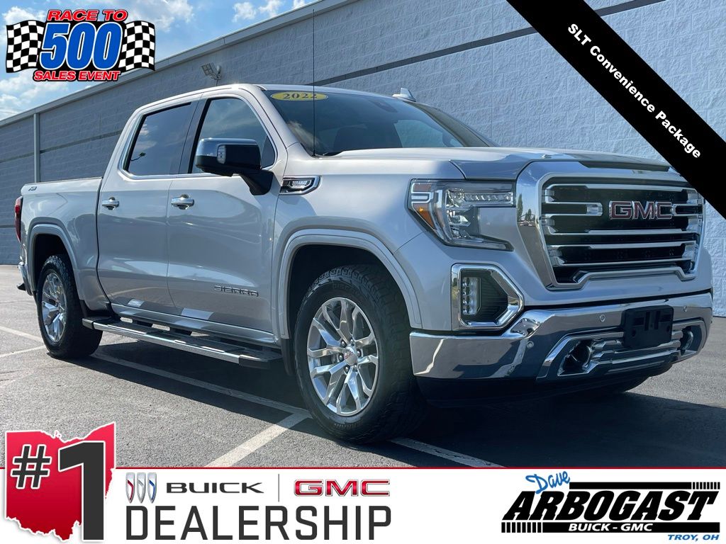 Quicksilver Metallic 2022 GMC Sierra 1500 Limited SLT Crew Cab 4WD Pickup Truck Four-Wheel Drive Automatic