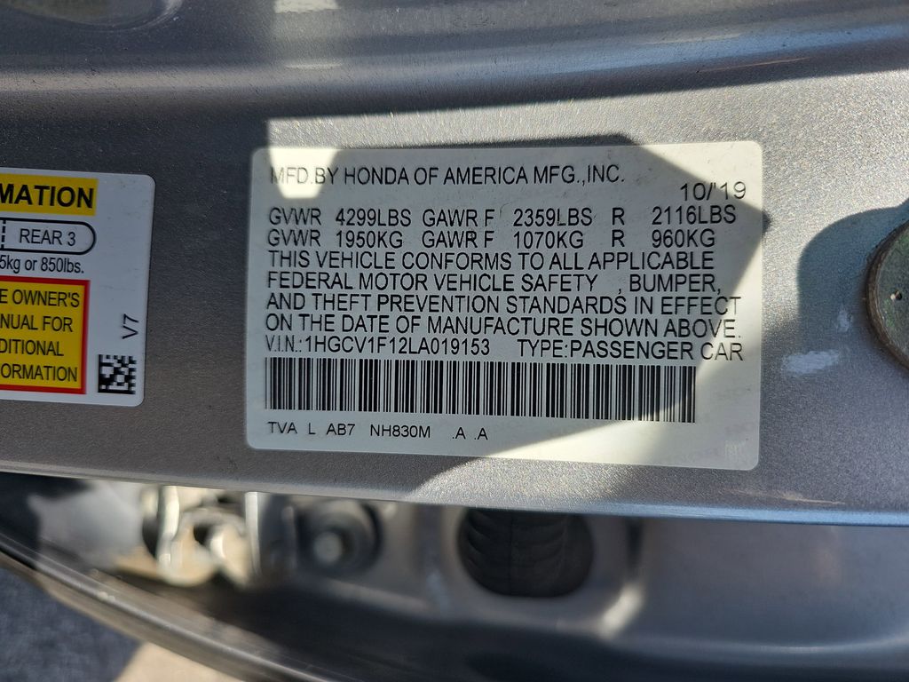 Used 2020 Gray Honda LX image 35