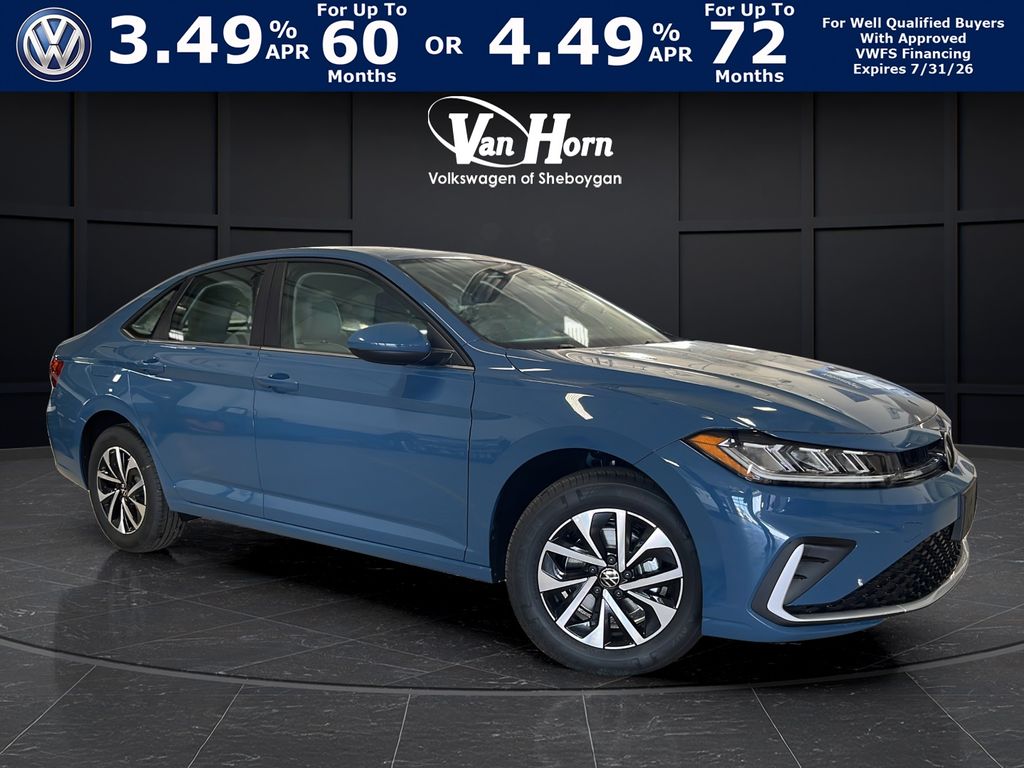 Monterey Blue Pearl 2026 Volkswagen Jetta Sedan Front-Wheel Drive 8-Speed Automatic