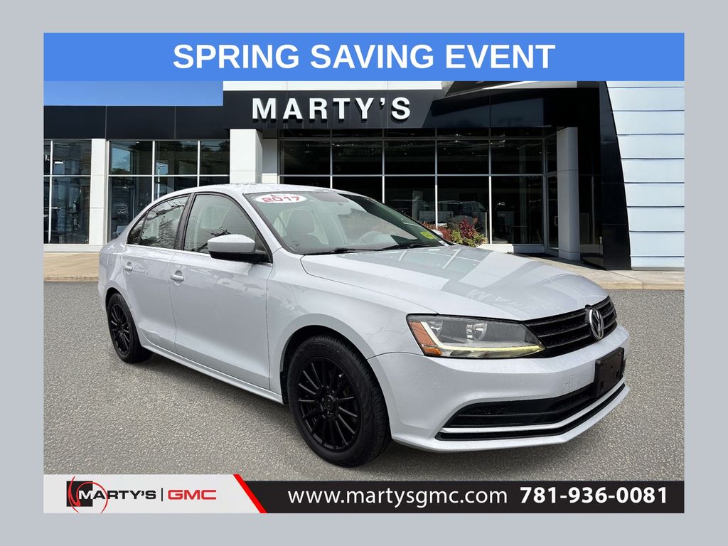 Pure White 2017 Volkswagen Jetta 1.4T S FWD Sedan Front-Wheel Drive 6-Speed Automatic