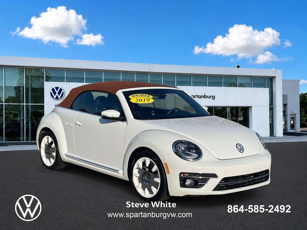 Pure White 2019 Volkswagen Beetle Convertible Front-Wheel Drive 6-Speed Automatic