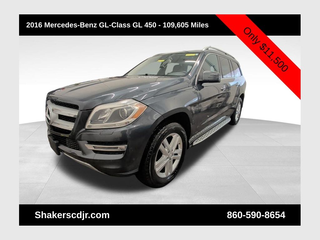 Gray 2016 Mercedes-Benz GL-Class GL 450 SUV / Crossover All-Wheel Drive 7-Speed Automatic