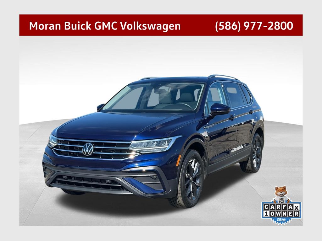 Atlantic Blue Metallic 2023 Volkswagen Tiguan SE 4Motion SUV / Crossover All-Wheel Drive 8-Speed Automatic