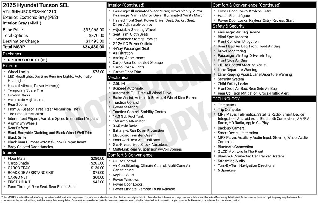 2025 Hyundai Tucson SEL