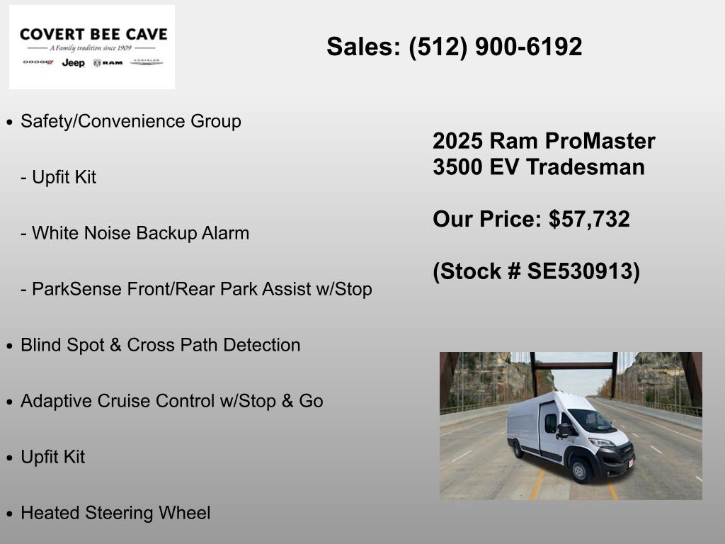 New Car 2025 Ram Promaster 3500 Ev  For Sale Under $60,000 In Austin, Texas