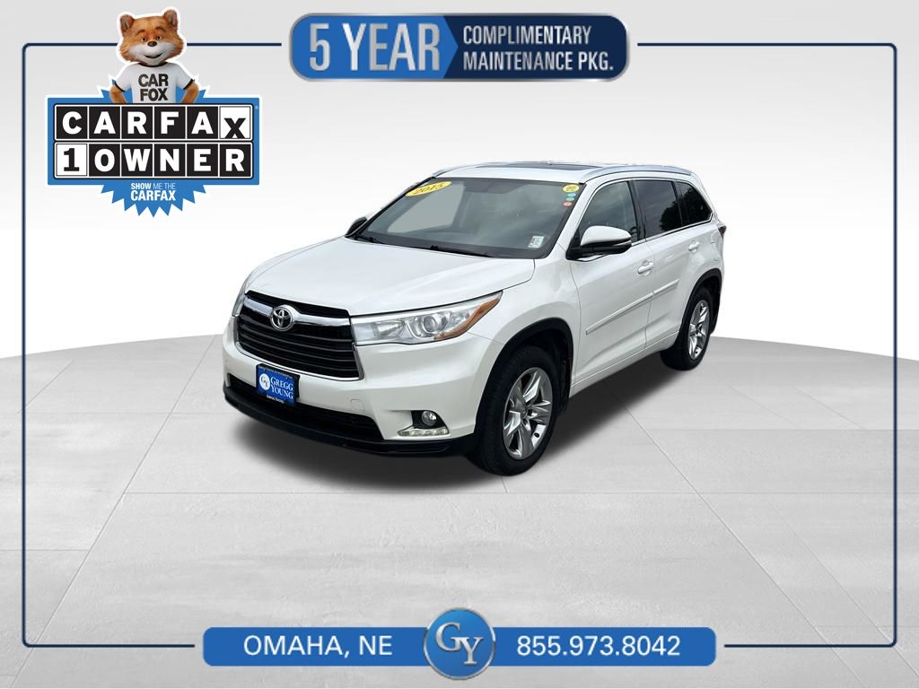 White (Blizzard Pearl) 2015 Toyota Highlander SUV / Crossover All-Wheel Drive 6-Speed Automatic Overdrive
