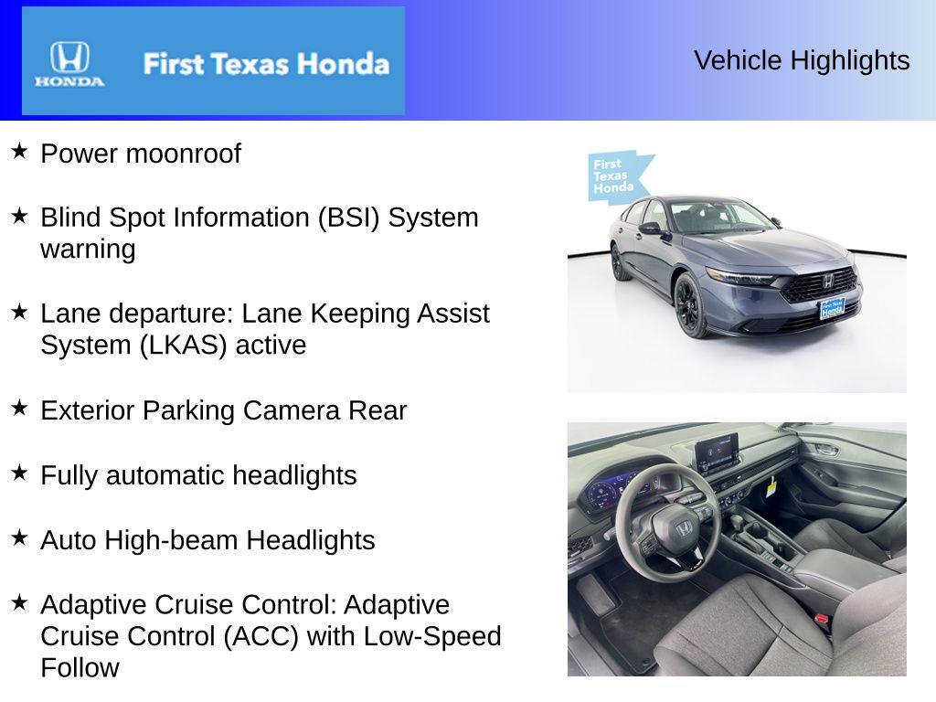Used Car 2025 Honda Accord  Se For Sale Under $30,000 In Austin, Texas