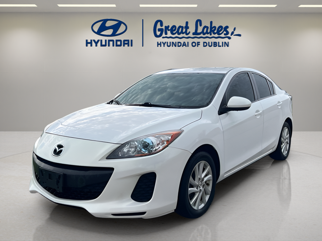 Crystal White Pearl Mica 2012 Mazda MAZDA3 Sedan Front-Wheel Drive 6-Speed Automatic