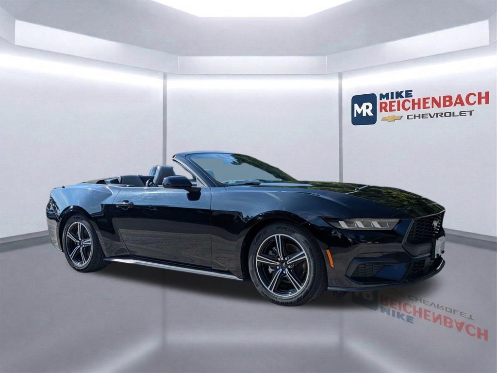 Shadow Black 2024 Ford Mustang Convertible Rear-Wheel Drive Automatic