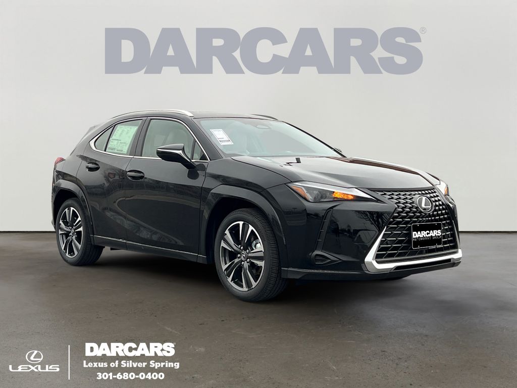 Black (Obsidian) 2025 Lexus UX Hybrid 300h Premium AWD SUV / Crossover All-Wheel Drive Continuously Variable Transmission