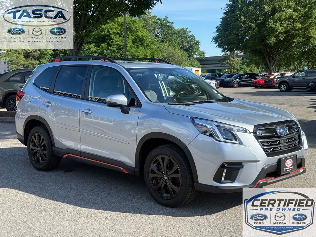 Ice Silver Metallic 2024 Subaru Forester SUV / Crossover All-Wheel Drive Continuously Variable Transmission