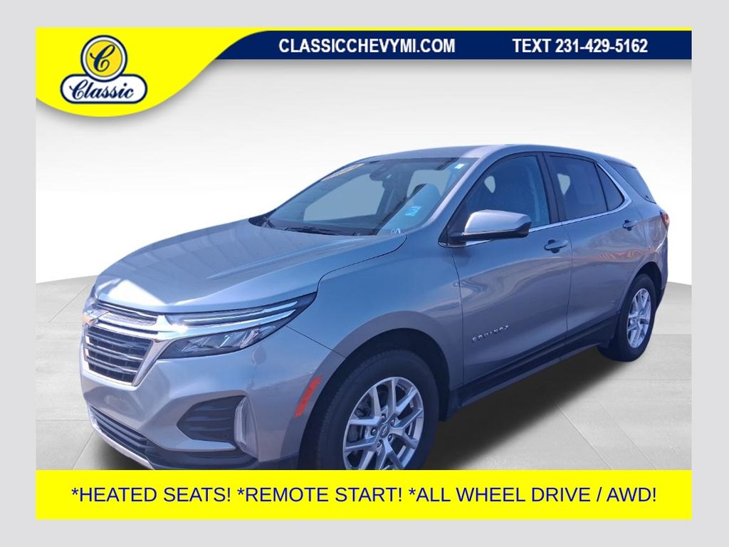 Sterling Gray Metallic 2024 Chevrolet Equinox LT AWD with 1LT SUV / Crossover Four-Wheel Drive 6-Speed Automatic Overdrive
