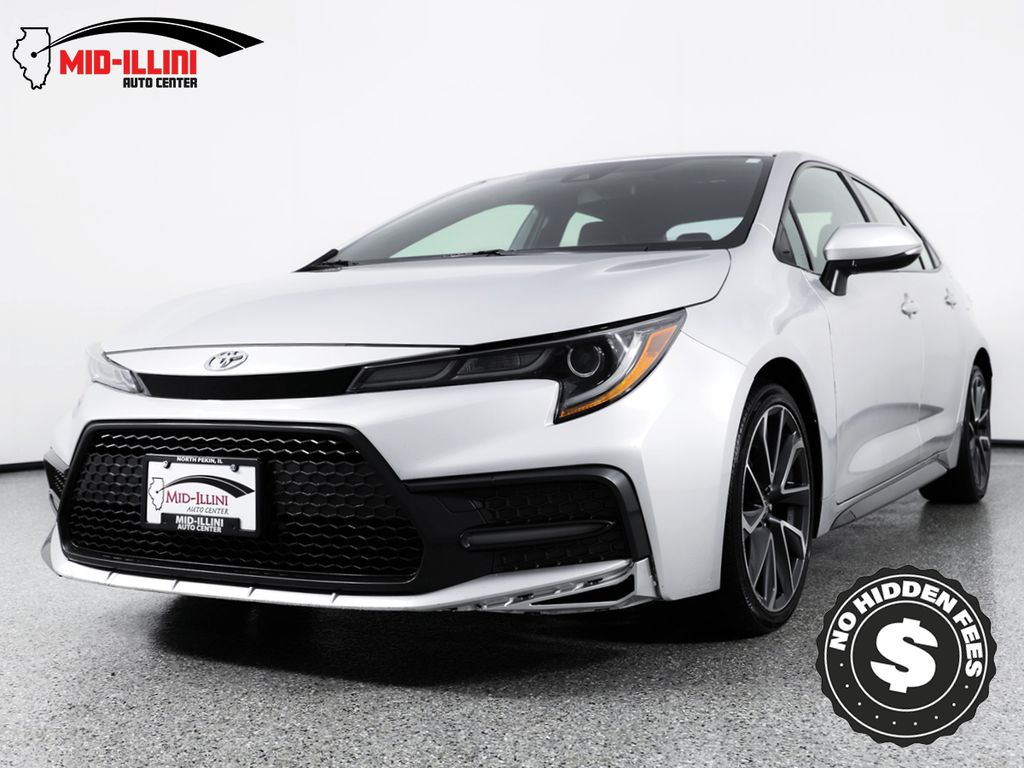 Silver 2020 Toyota Corolla SE FWD Sedan Front-Wheel Drive Continuously Variable Transmission