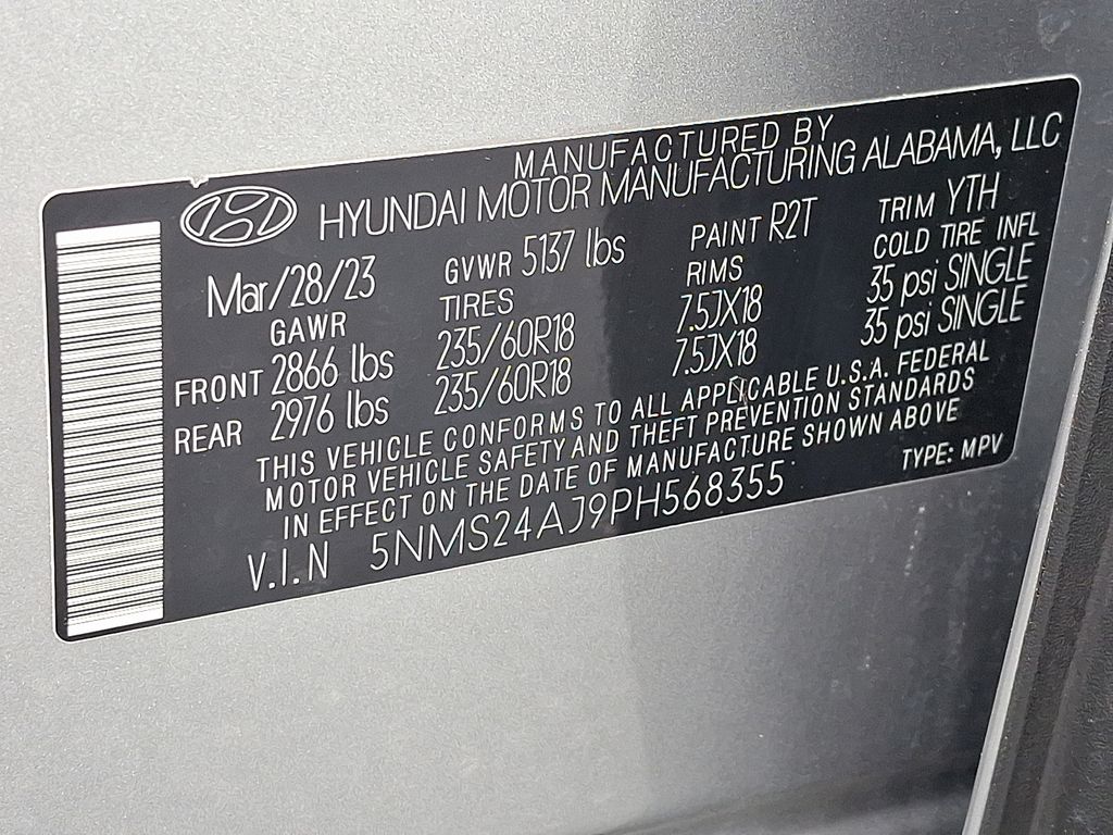 2023 Hyundai Santa Fe SEL Silver at Bob Ruth Ford